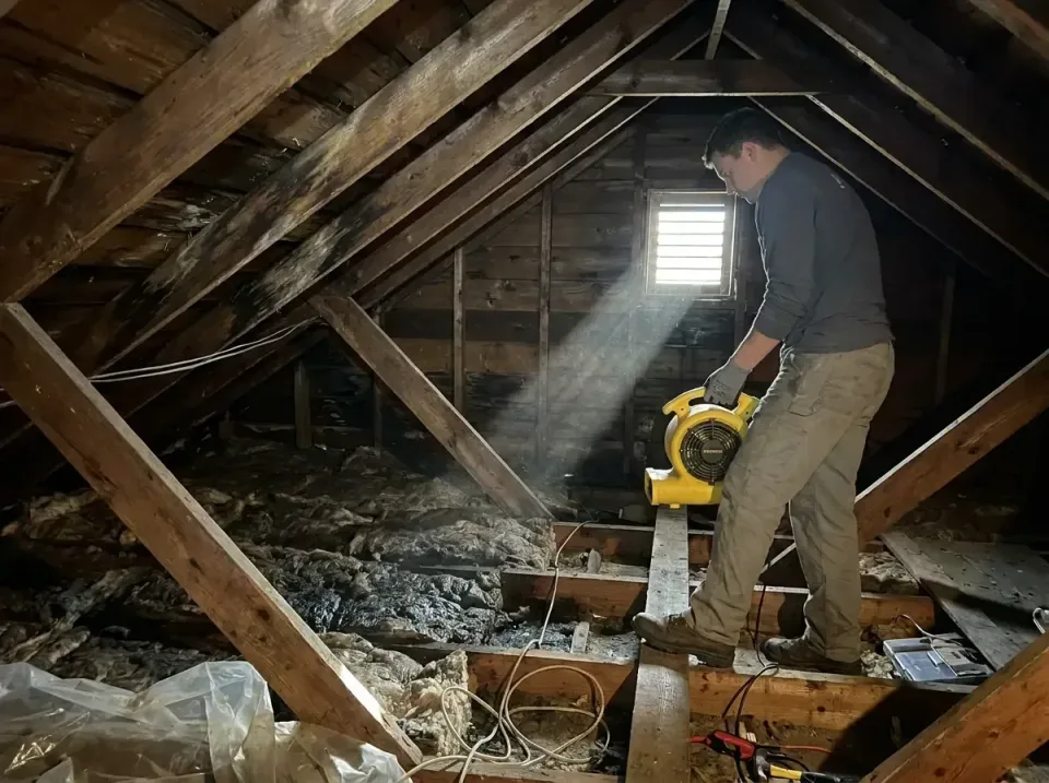 attic-water-damage-drying-proc-007 — frequently asked questions, Emergency Water Extraction & 24/7 Flood Response in Keller,…